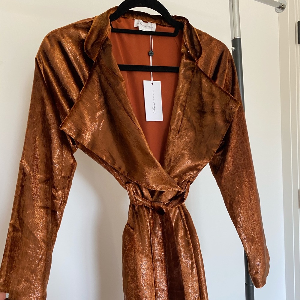 Brand New Copper Wrap Dress